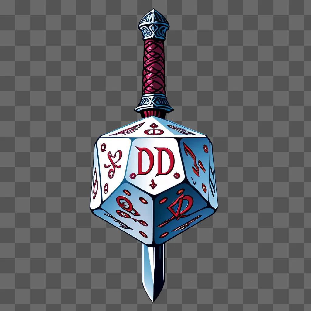 sword with D&D logo on it