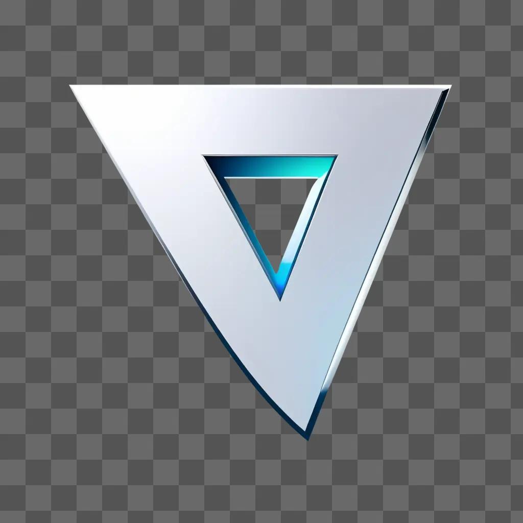 三角形と青のグラデーションが入った技術ロゴ