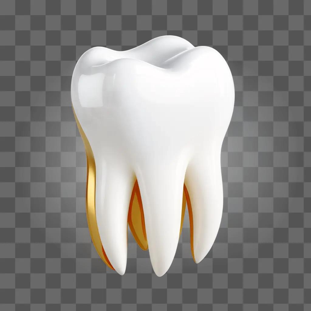 歯は明るい色の背景に表示されます