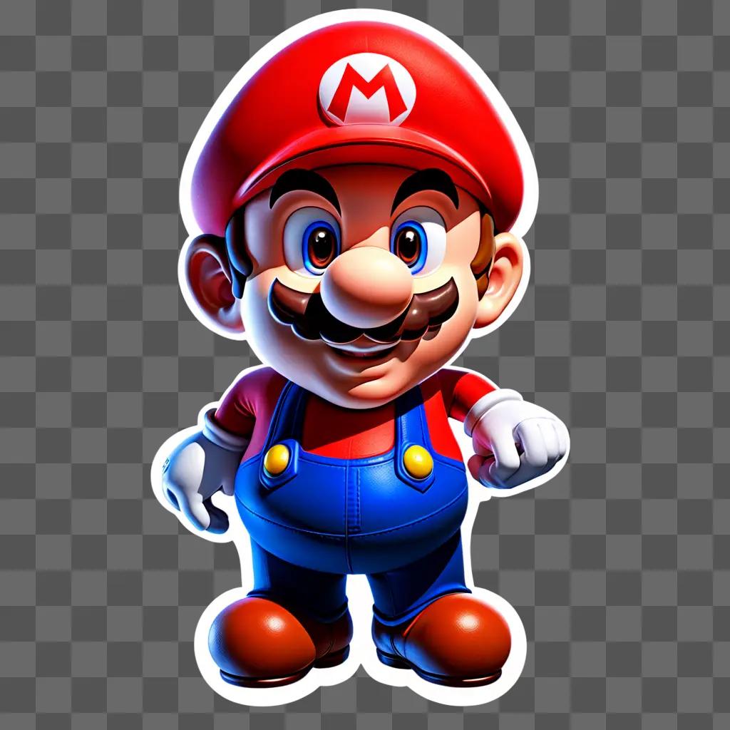 transparent Mario with a red hat