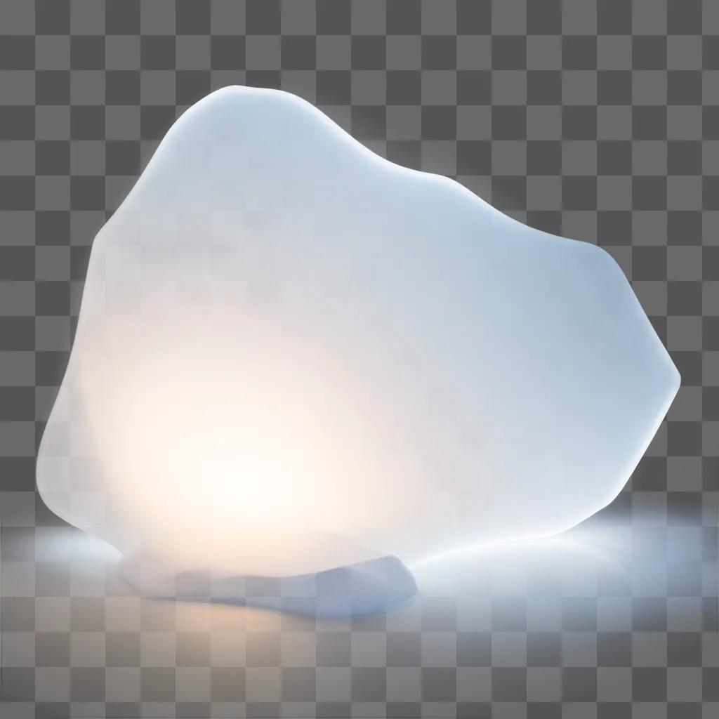 transparent aesthetic image of a white object