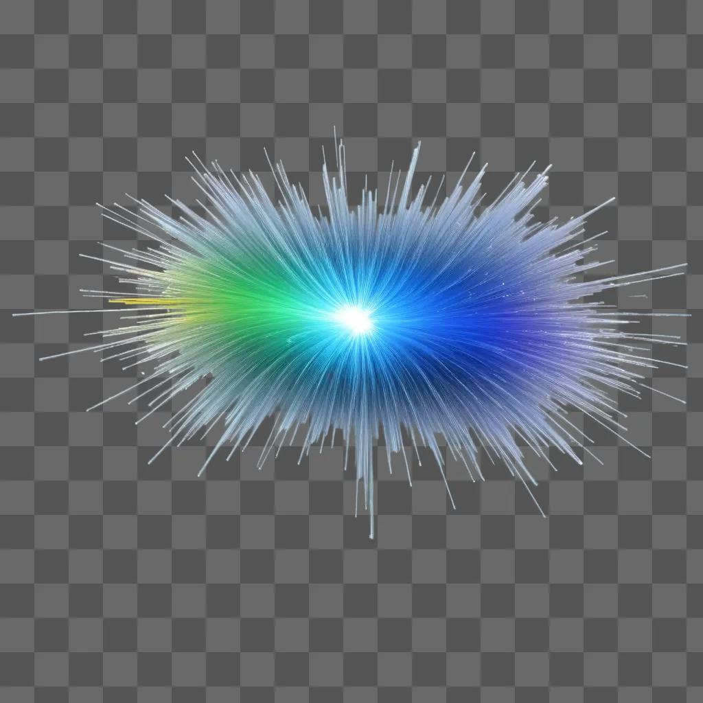 transparent background with a white light burst