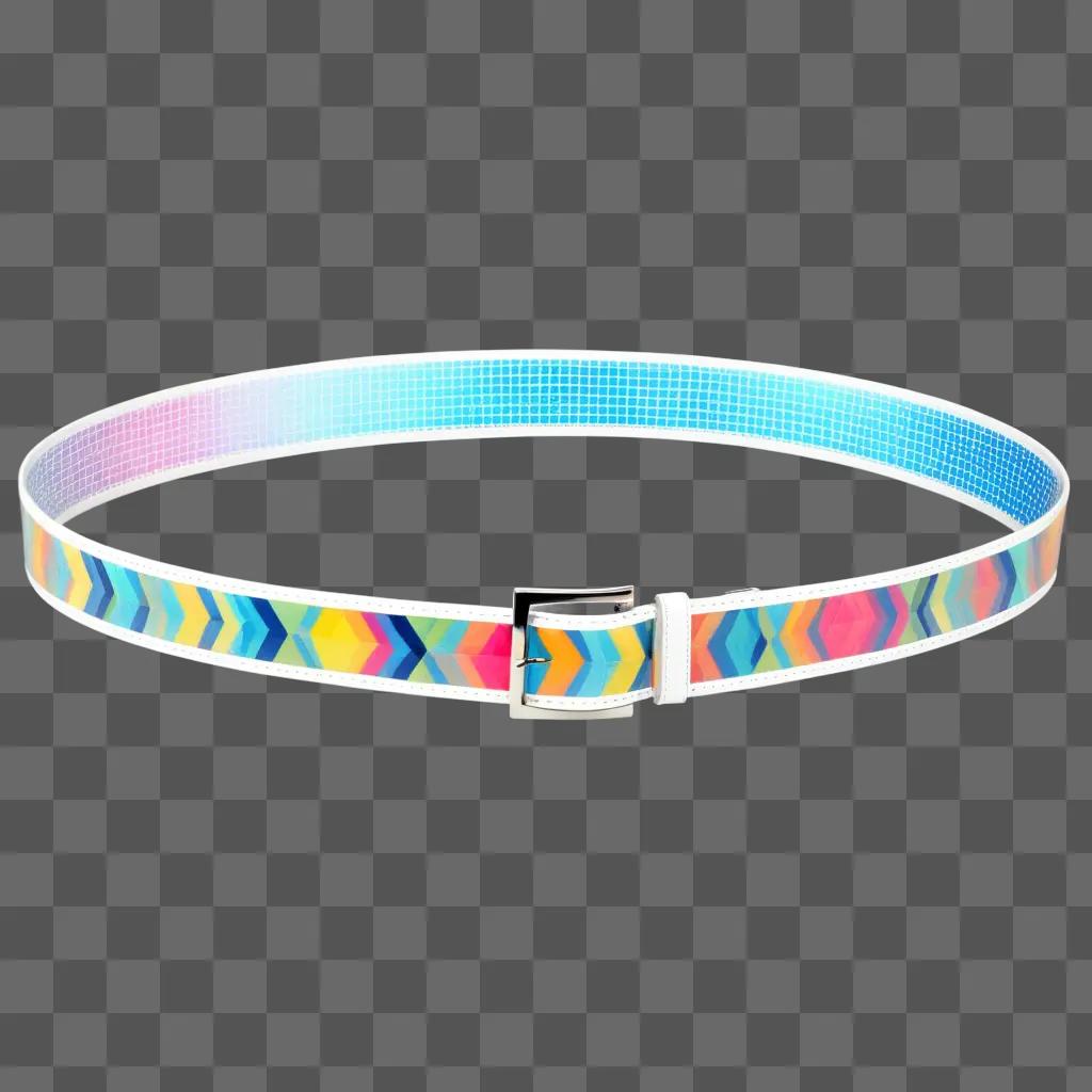 transparent belt with colorful arrows