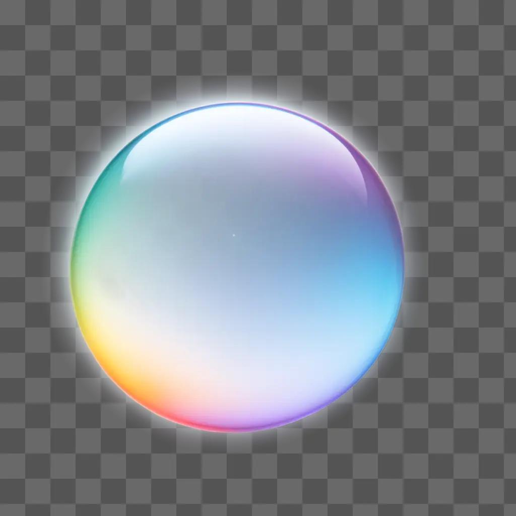 transparent bubble with a cute design