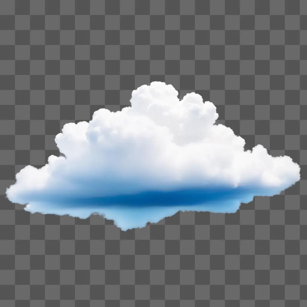 空に浮かぶ透明な積雲