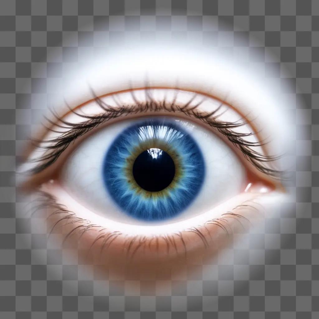 transparent eye is shown in the image