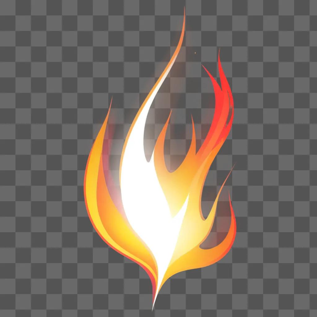 transparent flame on a pink background