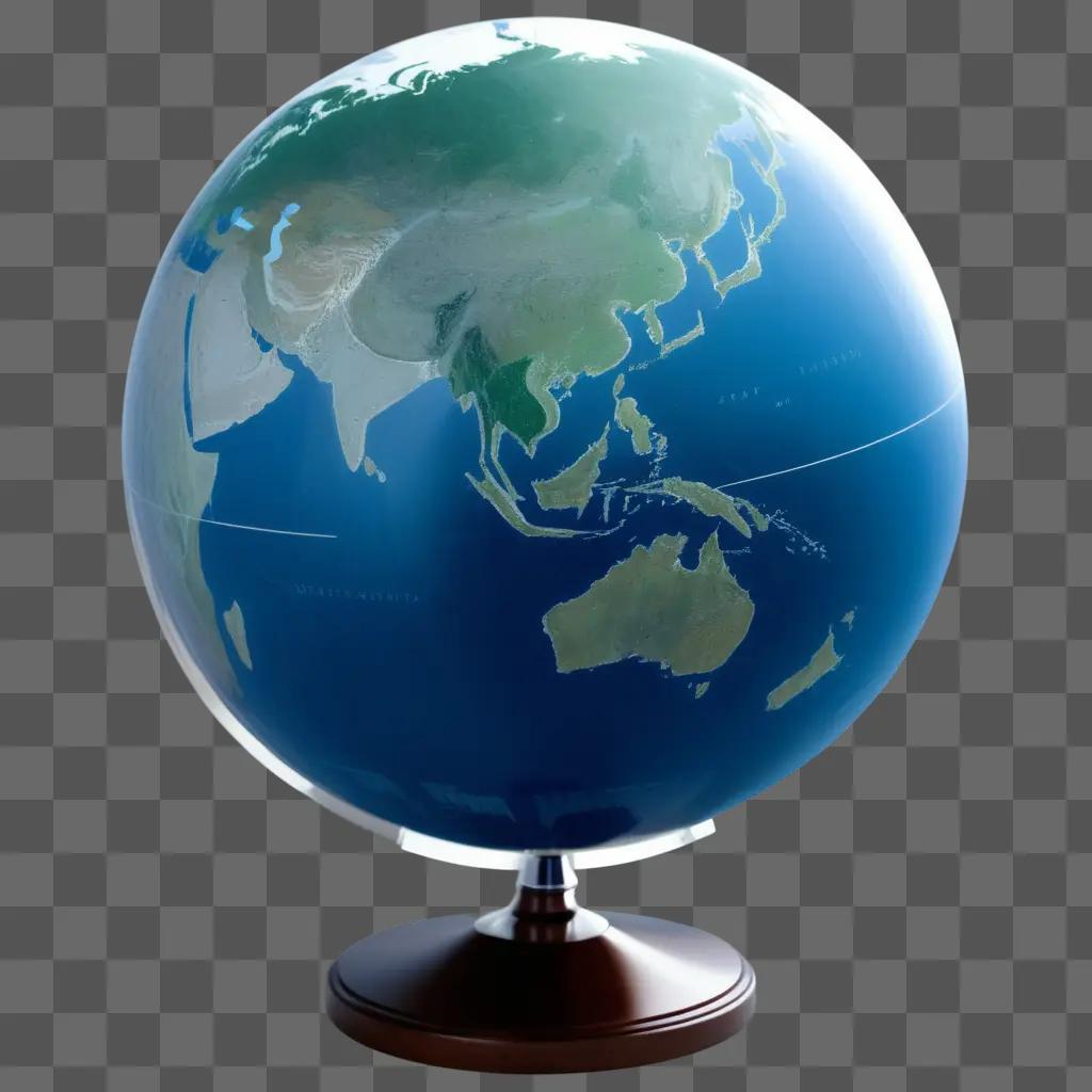 transparent globe on a stand