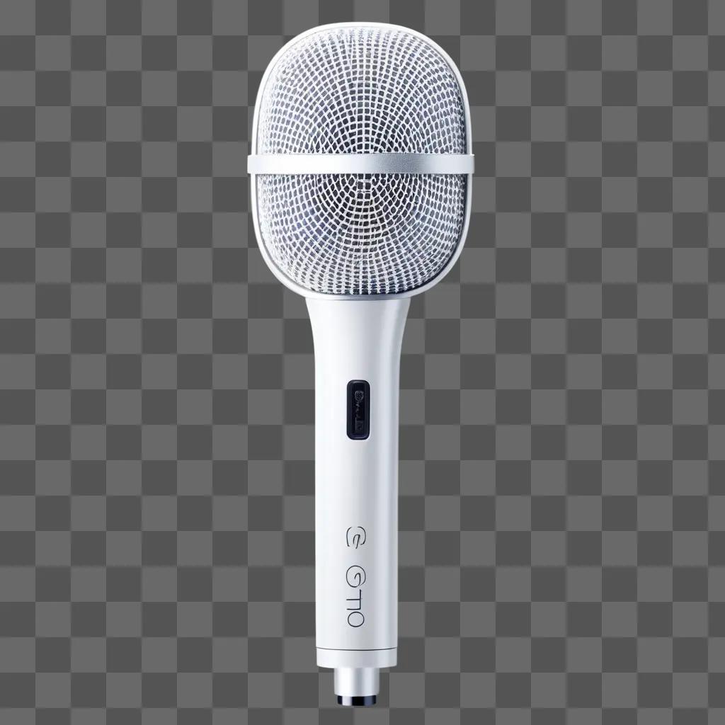 transparent mic stands against a white background