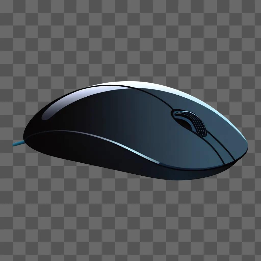 transparent mouse on a dark background