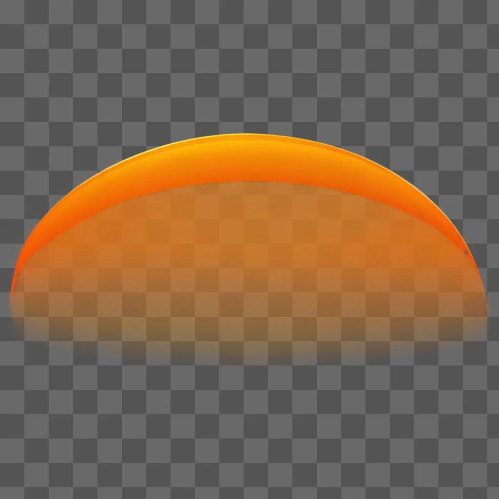 transparent orange circle on a background