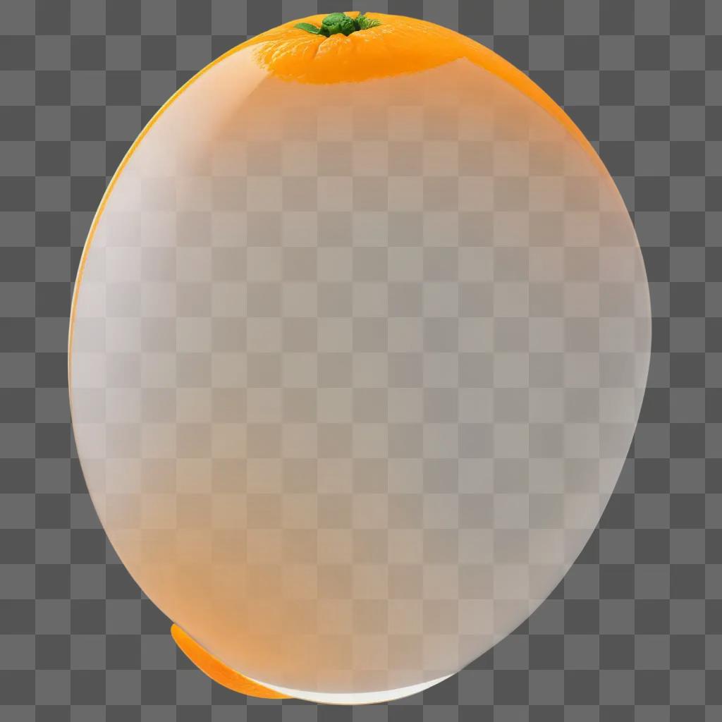 transparent orange on a white background