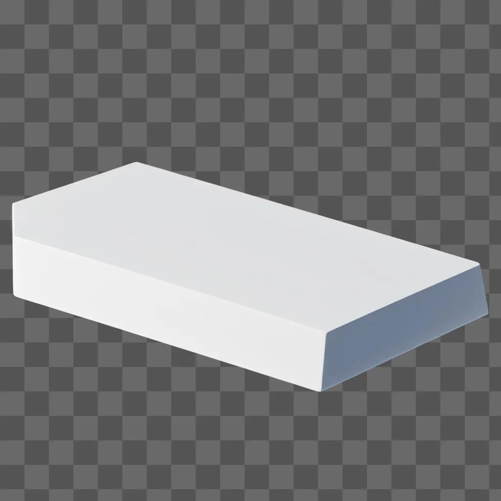 transparent rectangle box on a white background