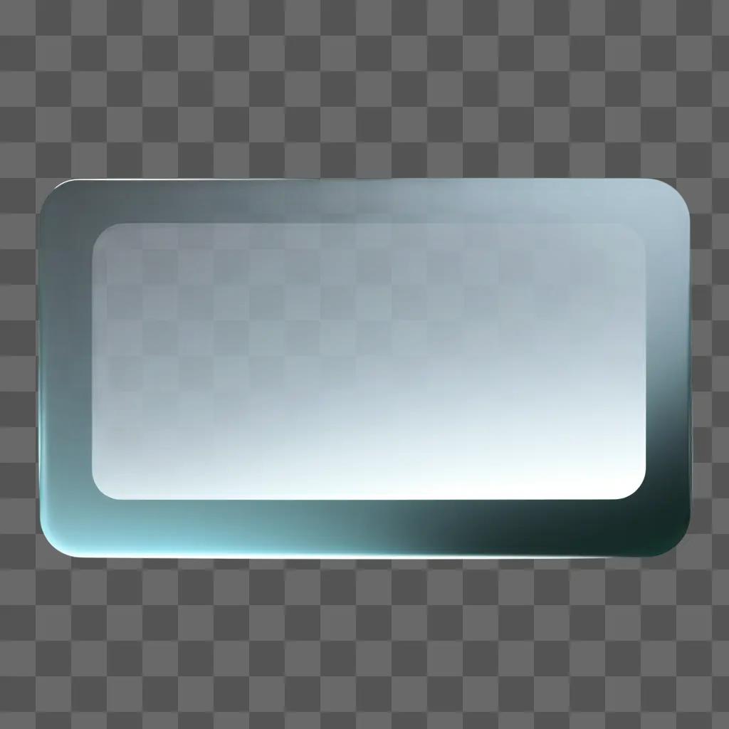 transparent rectangle with a light glow inside