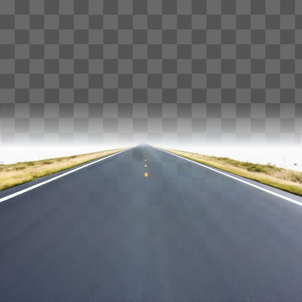 transparent road is shown in a blurry picture