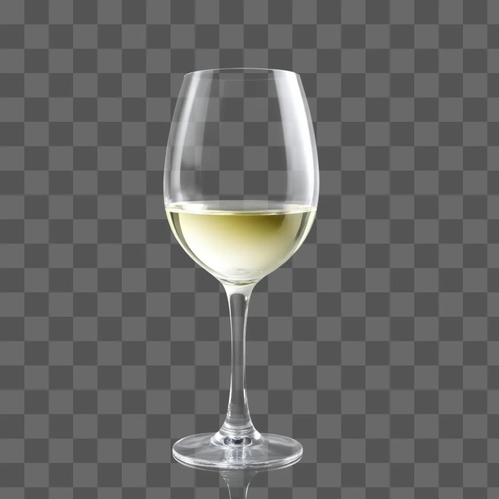 transparent wine glass filled with white wine