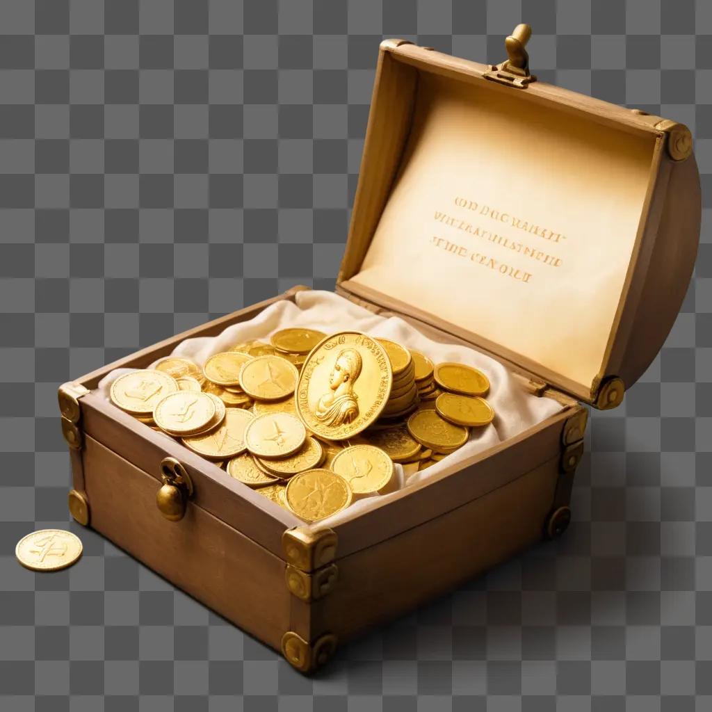 treasure chest full of gold coins