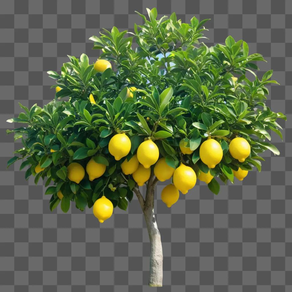 tree with lots of lemons on it