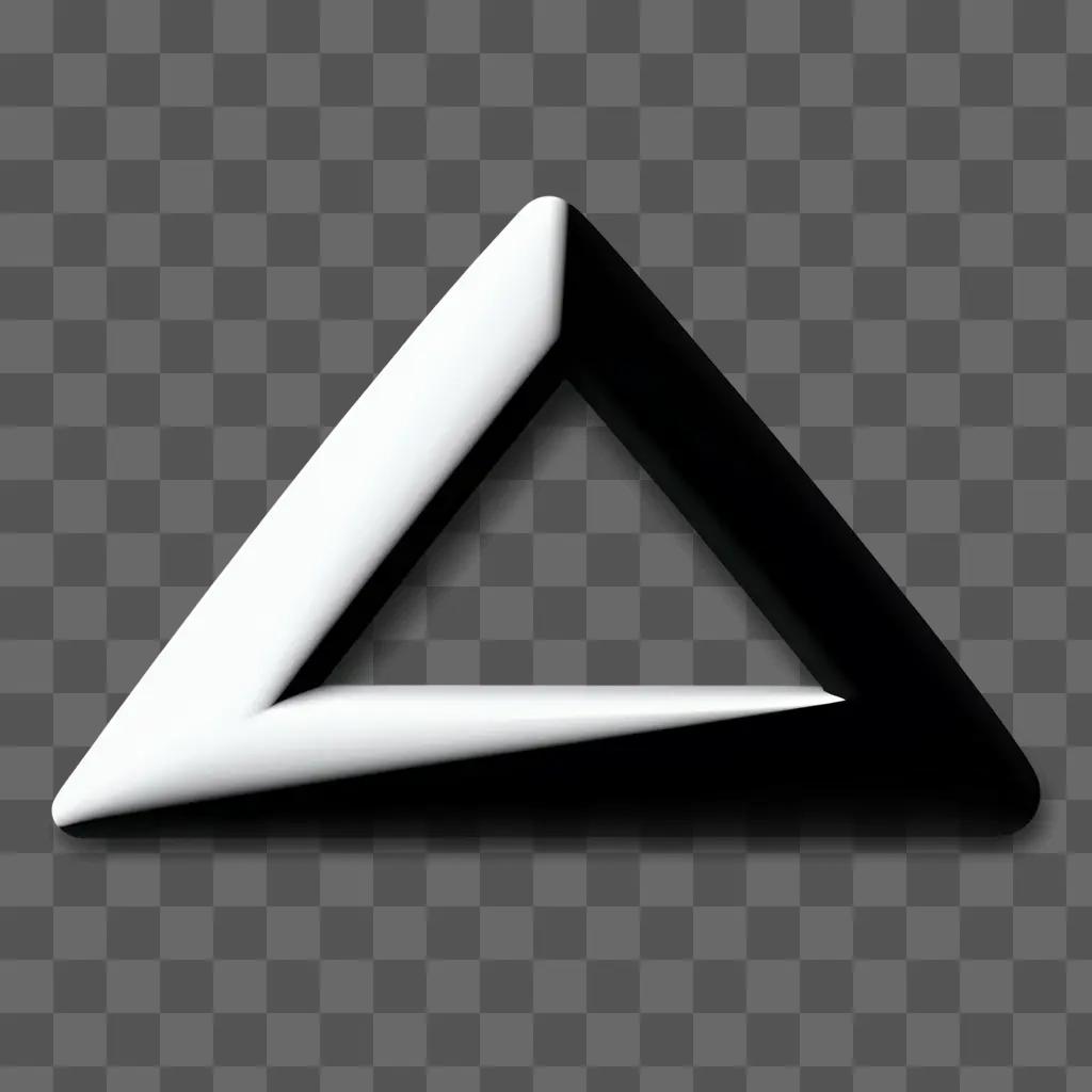 triangle in a white and black png file