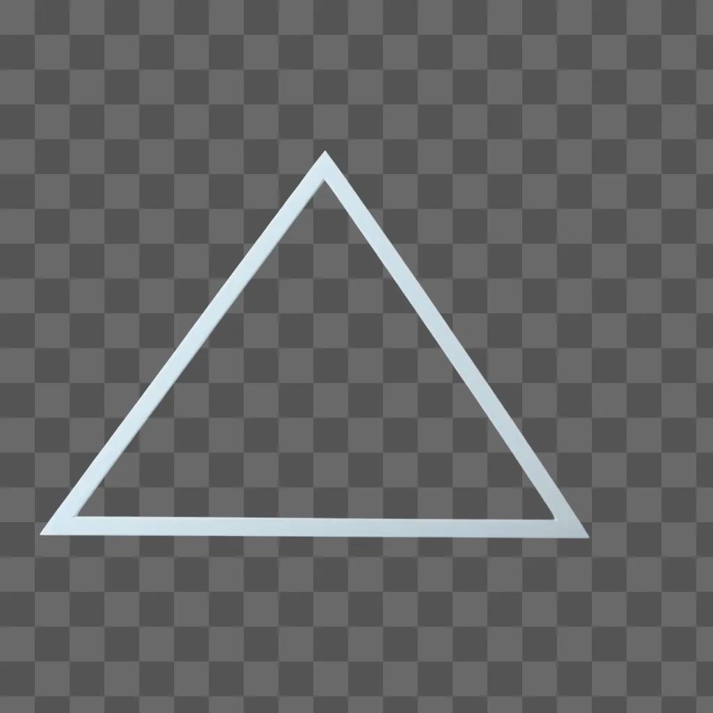 triangle is transparent against a white background