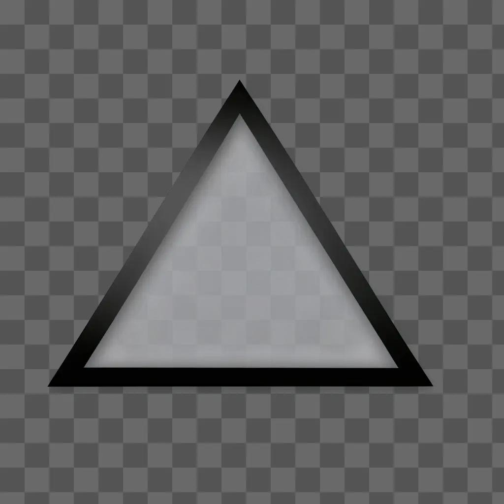 triangle on a grey background is transparent