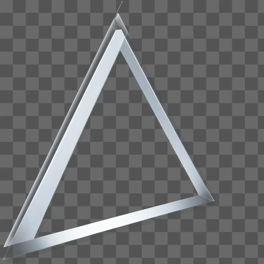 triangular object with a transparent background