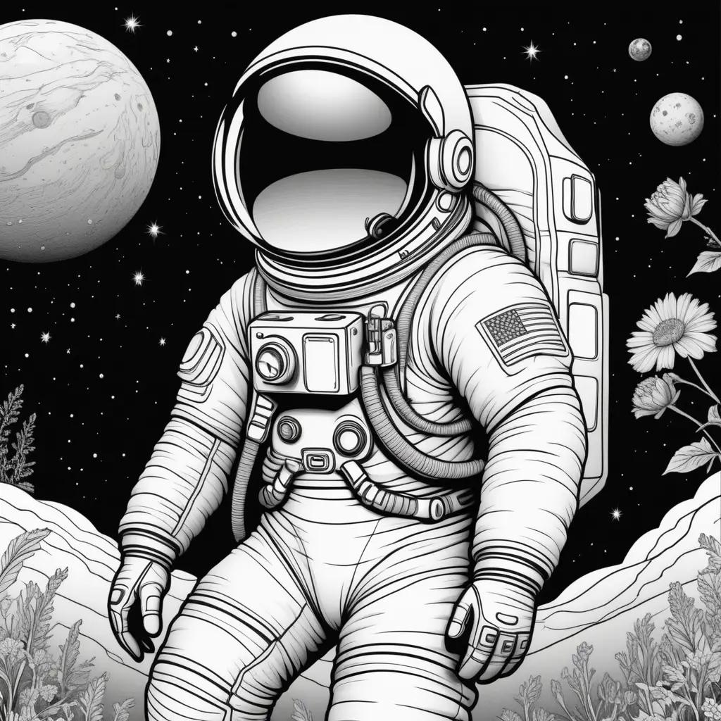 tronaut coloring pages in black and white