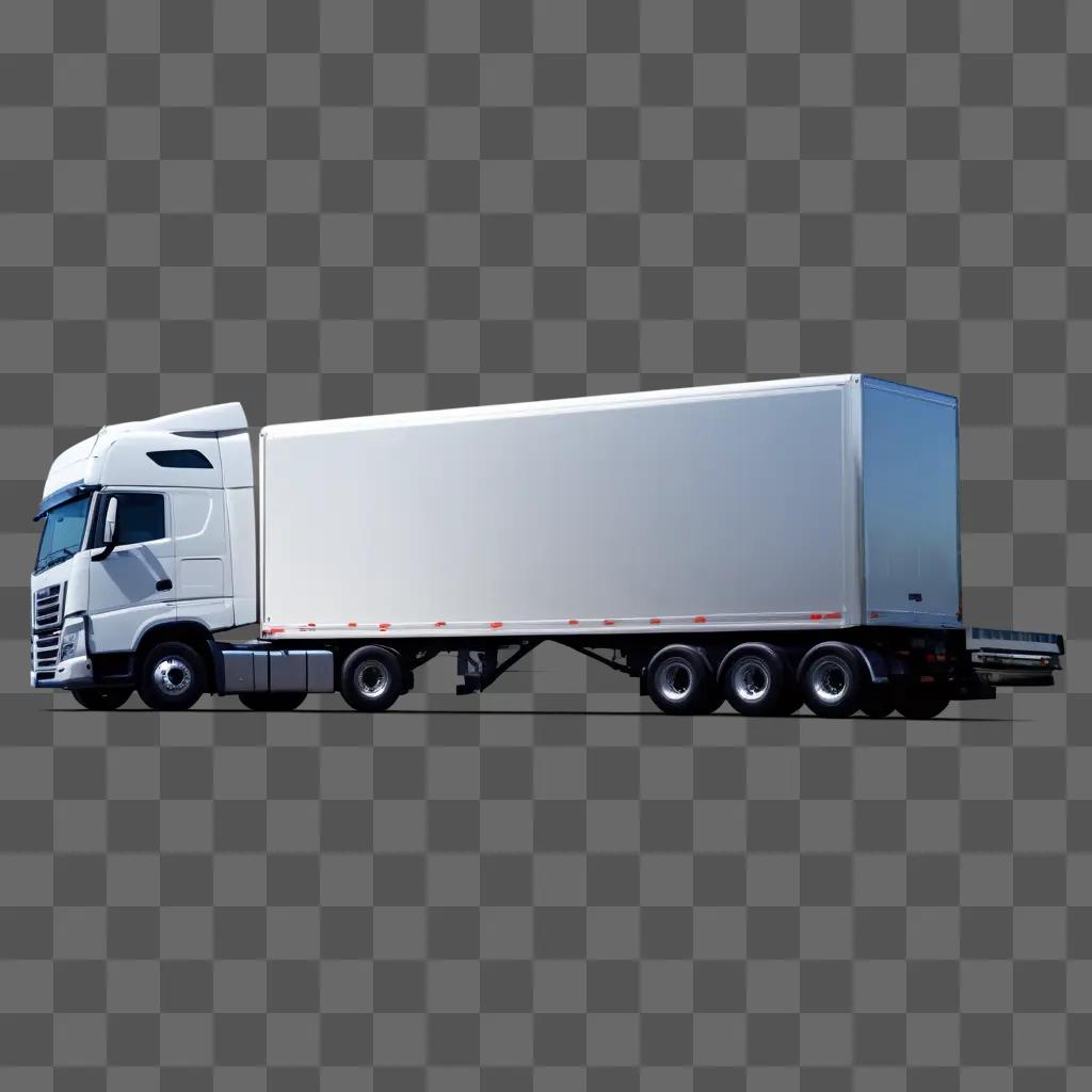 truck is shown transparently in a gray background