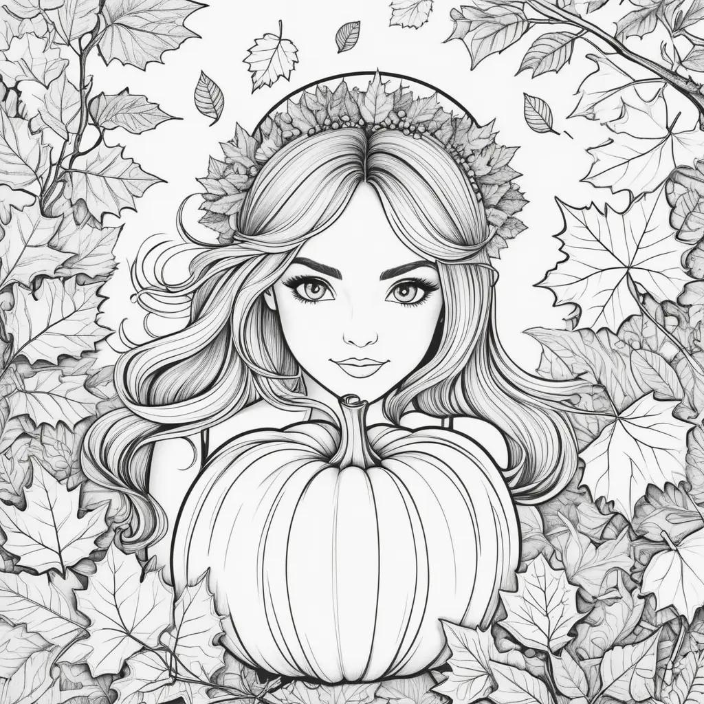 tumn Coloring Pages for Kids