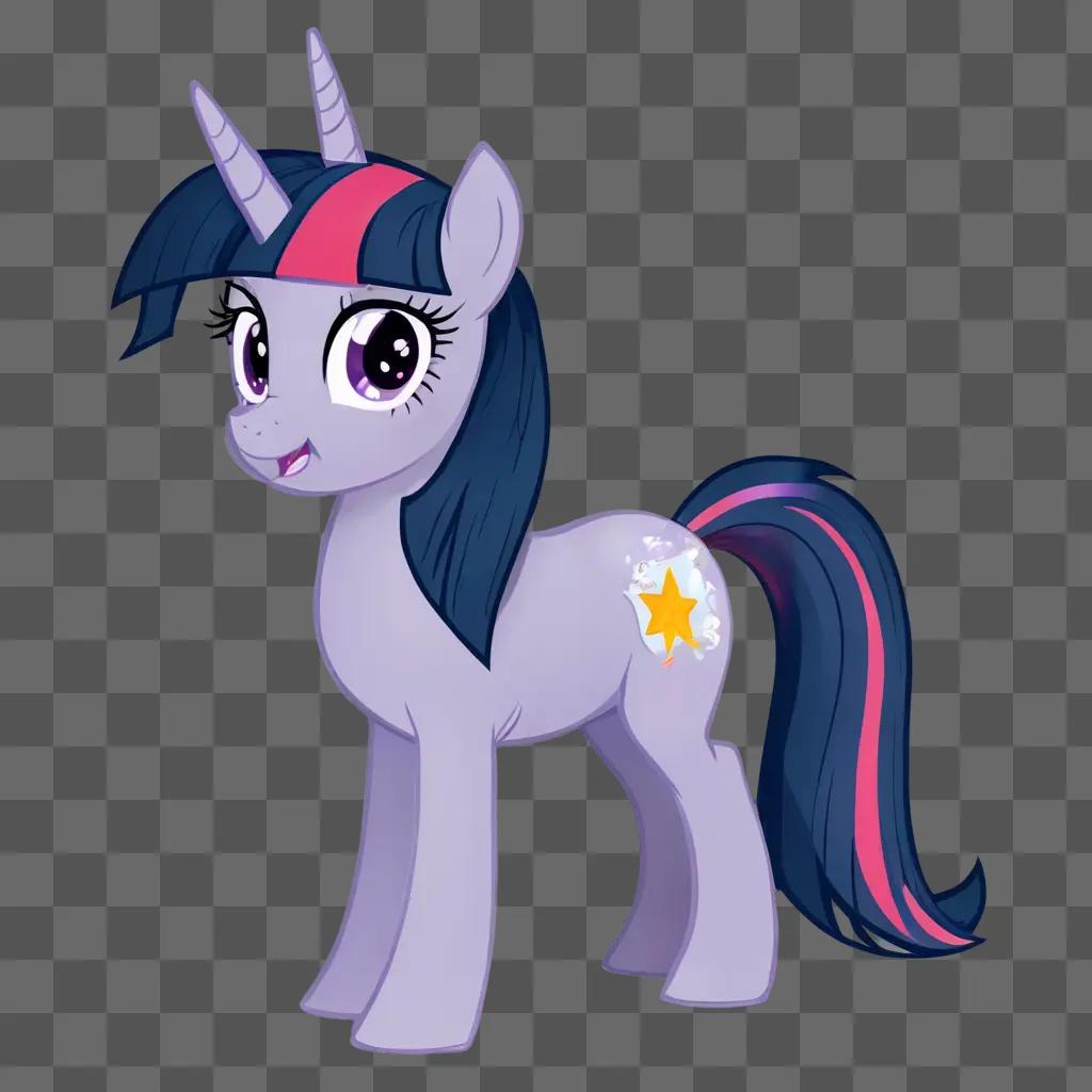 twilight sparkle A cartoon pony with a star on its back