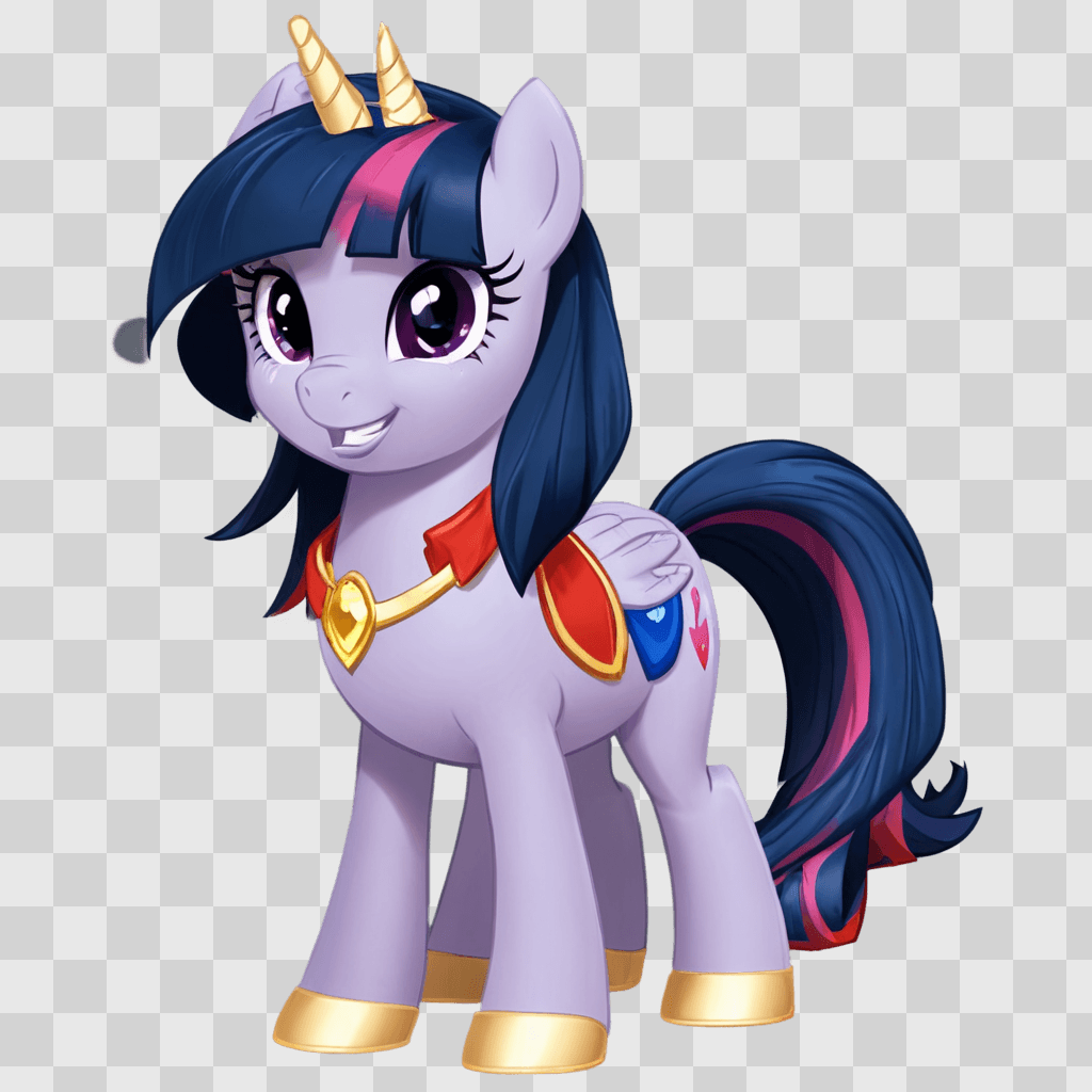 twilight sparkle A purple pony with horns and a crown