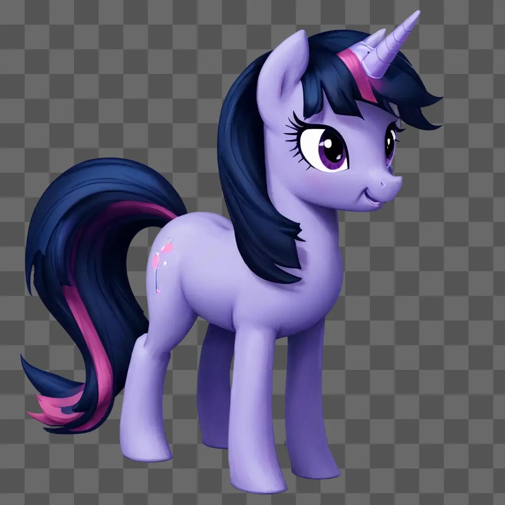 twilight sparkle A purple pony with pink mane and horn