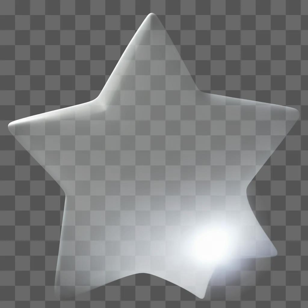 twinkling star on a white background