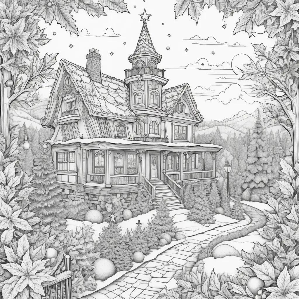 ult Coloring Book - Christmas House