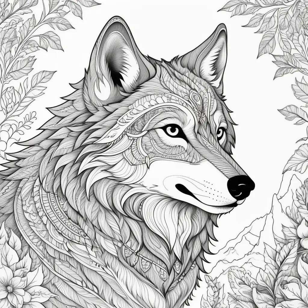 ult Coloring Book: Wolf Coloring Pages