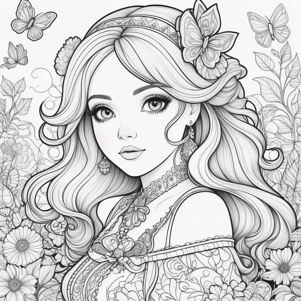 ult Coloring Pages: Girly Coloring Pages for Women