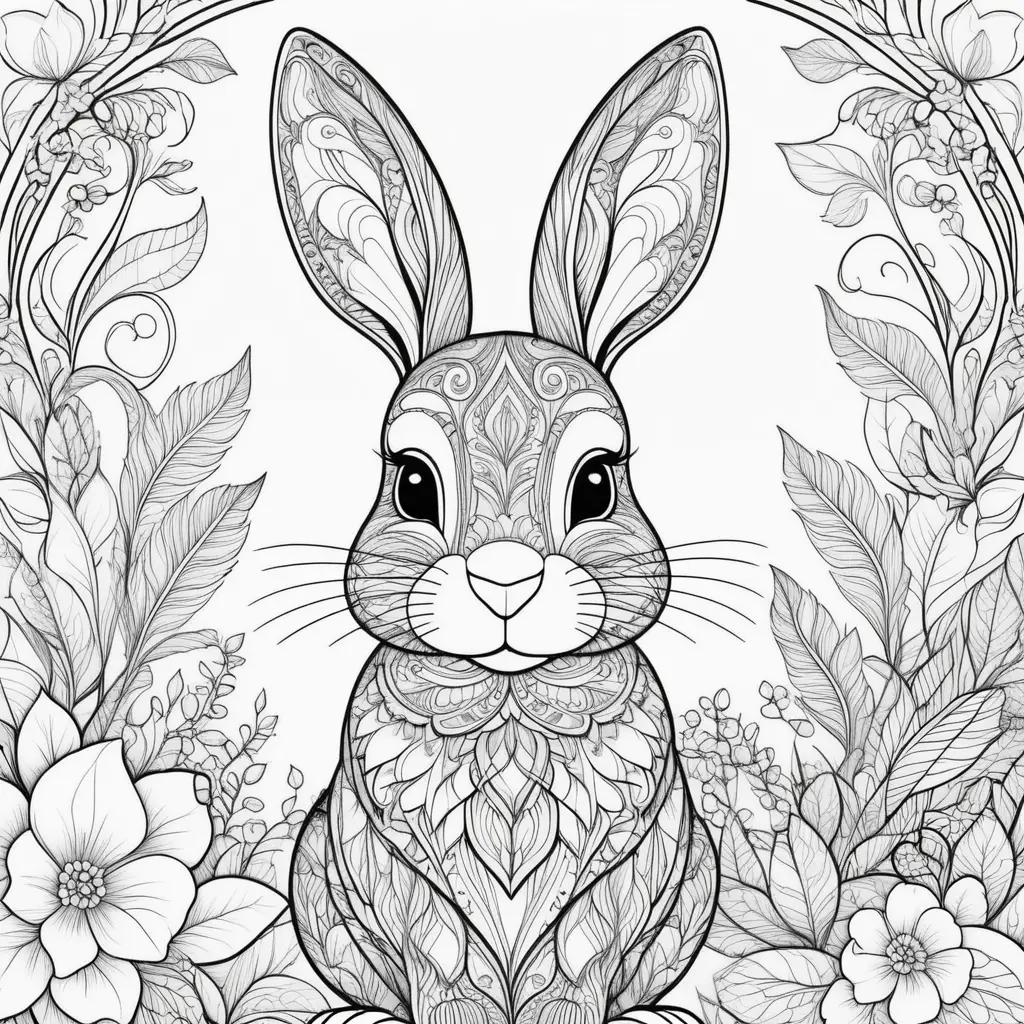 ult Coloring Pages Featuring A Cute Bunny