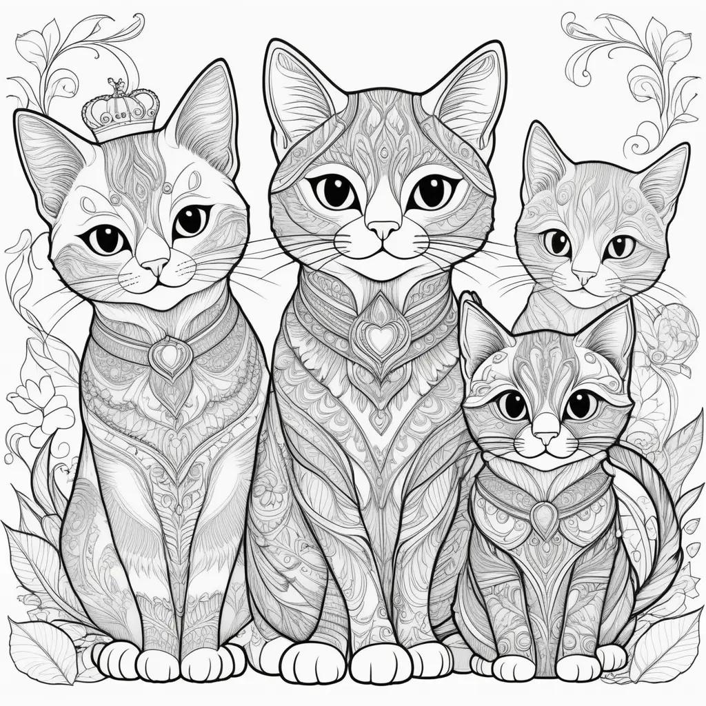 ult Coloring Pages Featuring Super Kitties