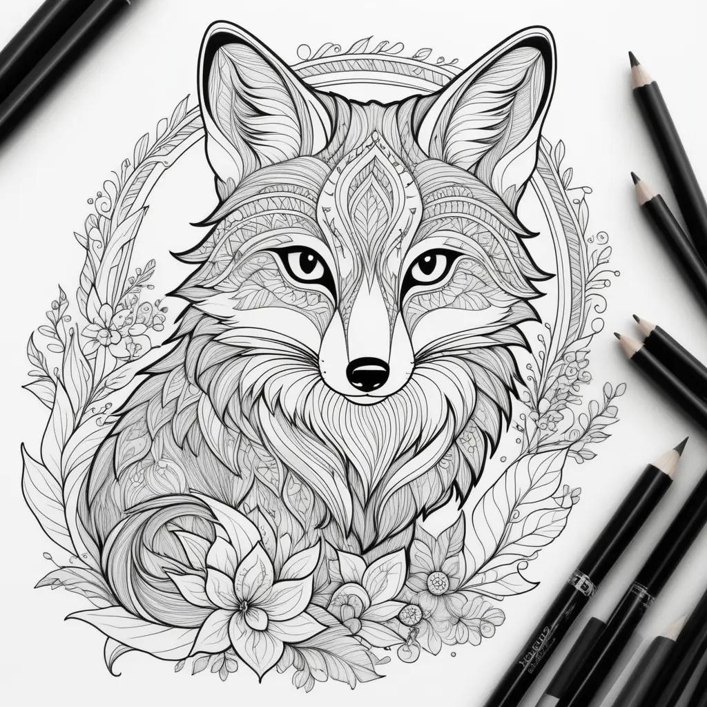 ult Coloring Pages Featuring a Fox