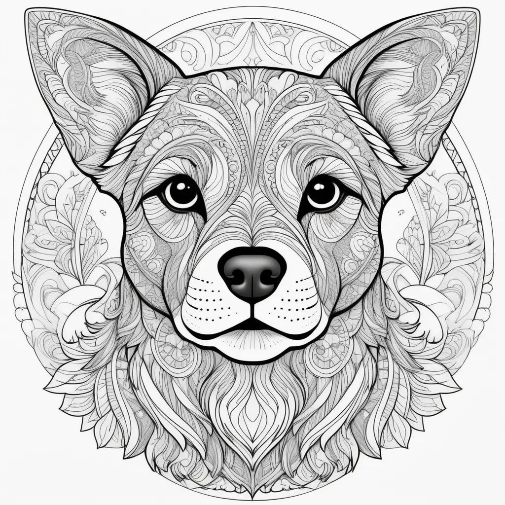 ult Coloring Pages Show a Cute Dog