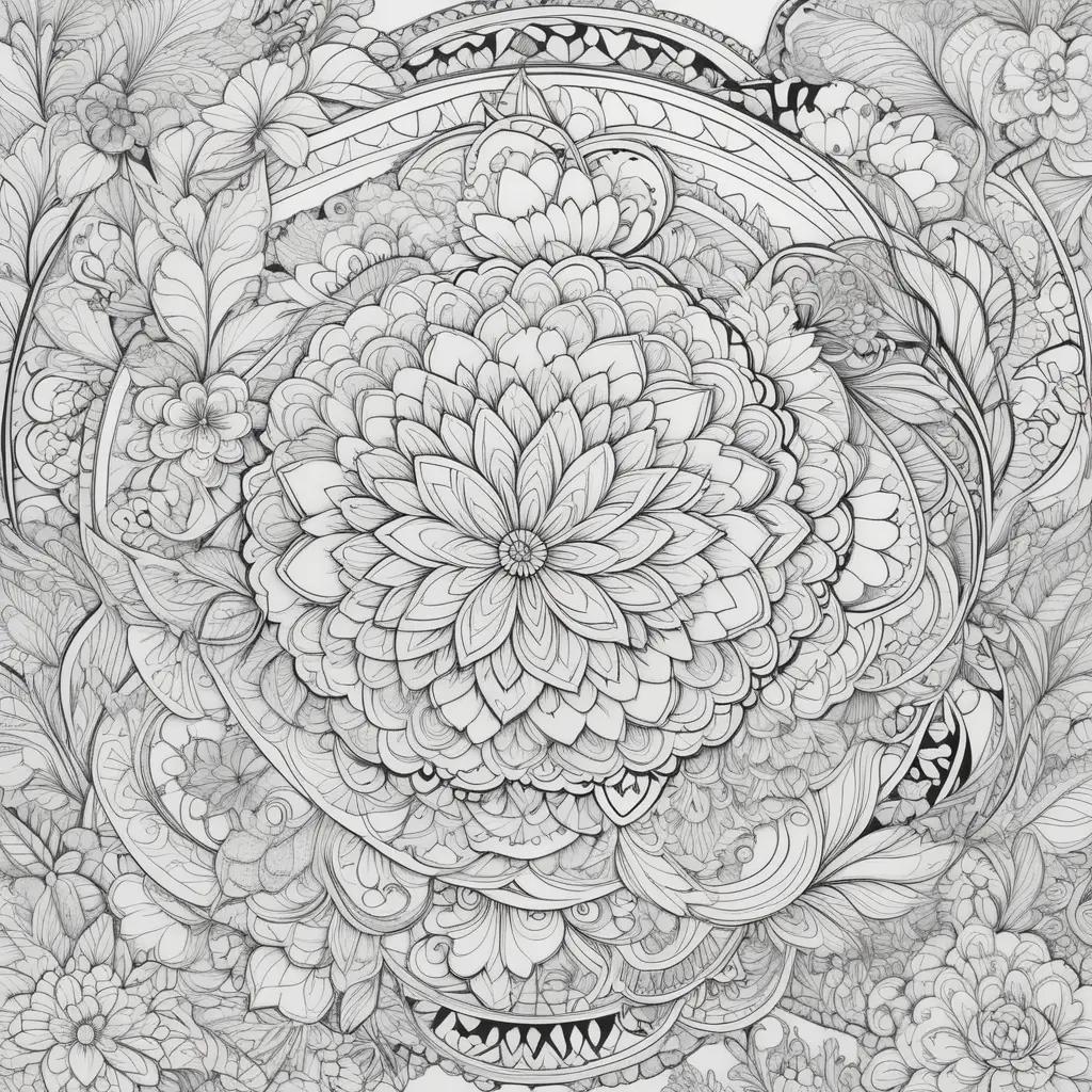 ult Coloring Pages Show a Funny Flower Design