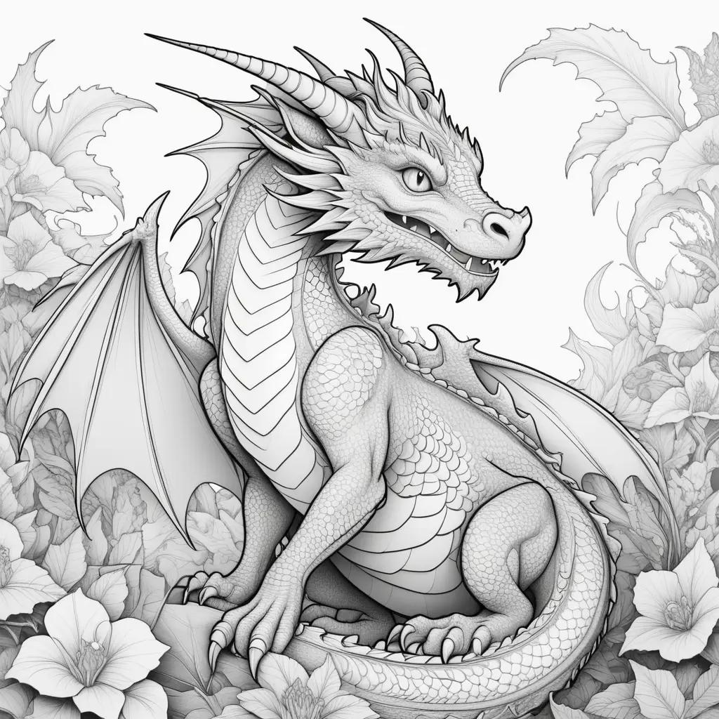 ult Coloring Pages of a Dragon