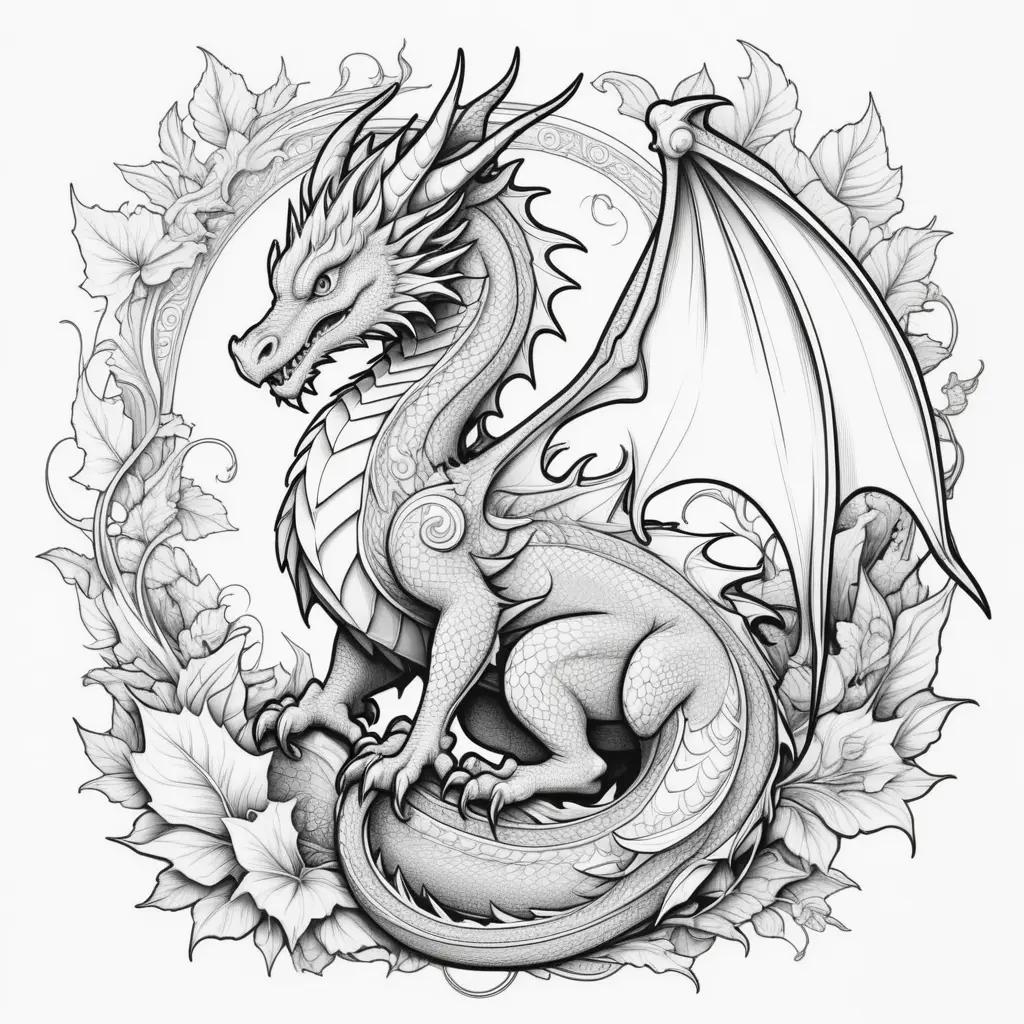 ult Coloring Pages of a Dragon