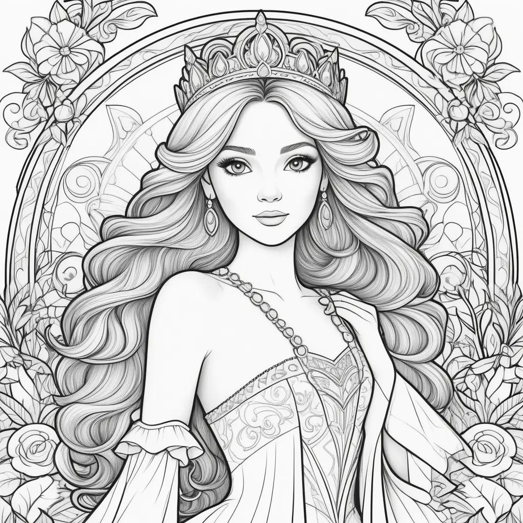 ult Coloring Pages of a Free Princess