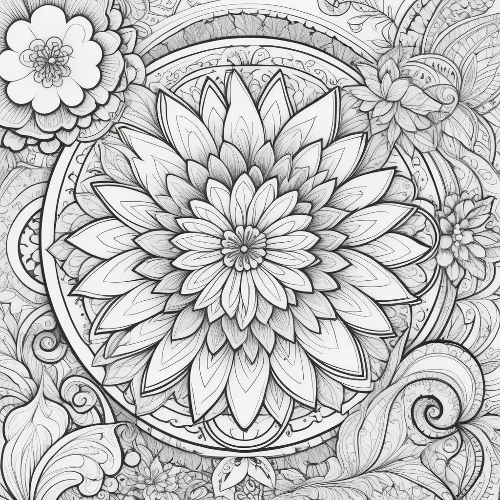 ult coloring pages featuring intricate designs and flower patterns