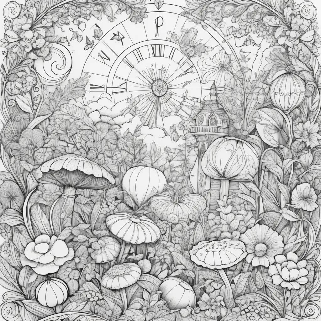 ult coloring pages with floral designs and animals