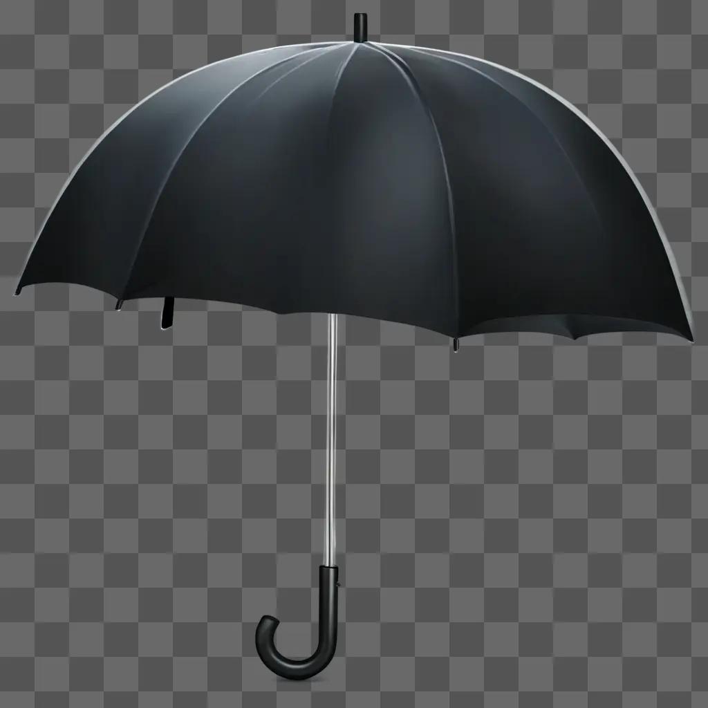 umbrella clipart Umbrella with glowing handle on dark background