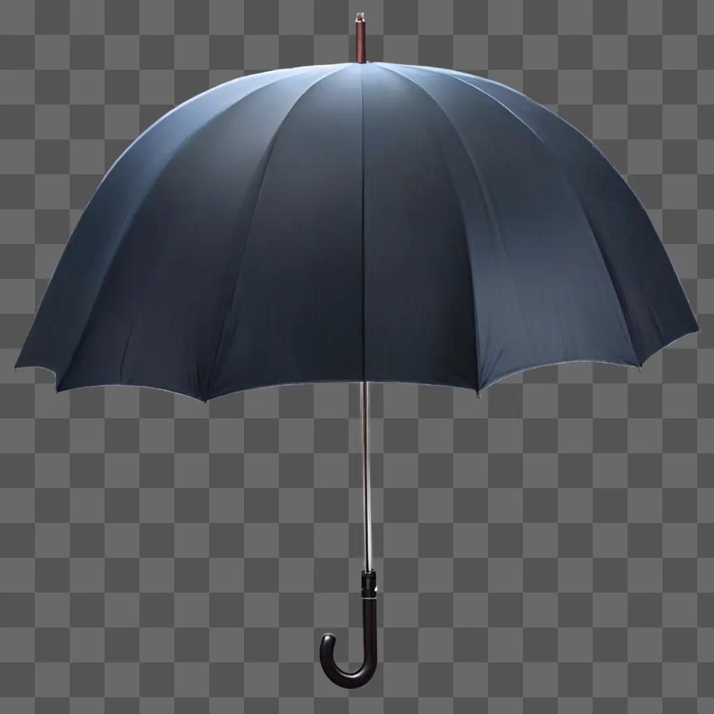 umbrella emoji A black umbrella with a shiny handle