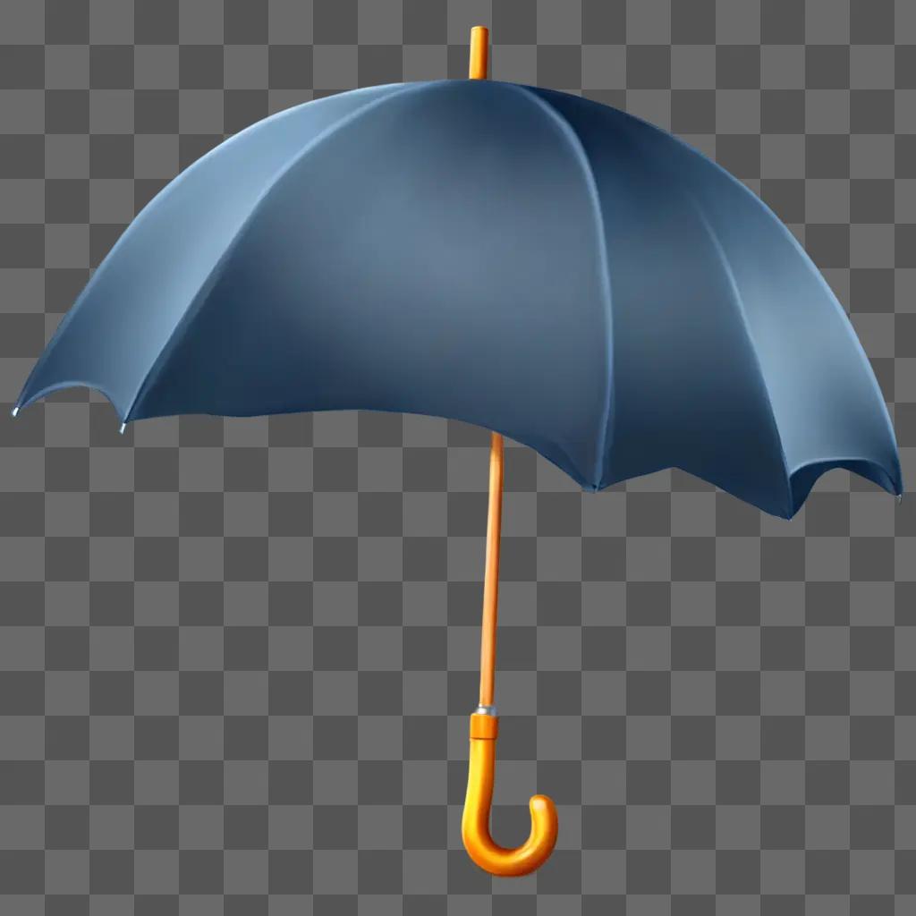 umbrella emoji A neon umbrella with a glowing handle