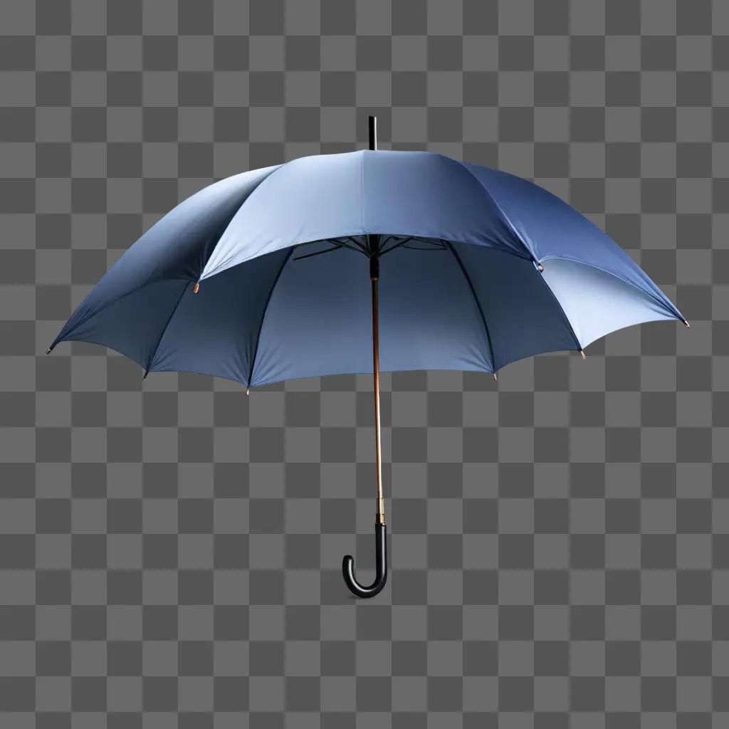 umbrella emoji An umbrella floats against a blue background